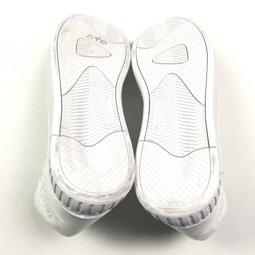 Adidas White Running Sneakers White Tubular 7.5 8 - Picture 6 of 7